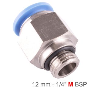 Aircraft Pu Fitting Str. Stud W/O-Ring 12Mm-1/4' M