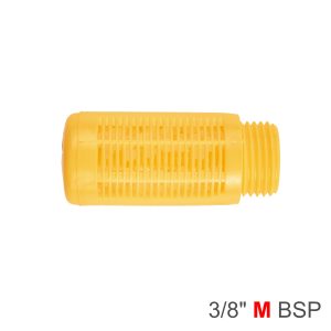 Aircraft Plastic Breather Silencer 3/8' M Orange
