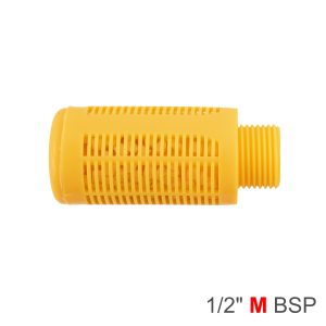 Aircraft Plastic Breather Silencer 1/2' M Orange