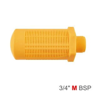 Aircraft Plastic Breather Silencer 3/4' M Orange