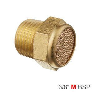 Aircraft Muffler Brass Flat 3/8' Male