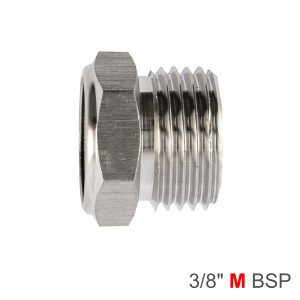 Aircraft Muffler Metal Flat 3/8' Male