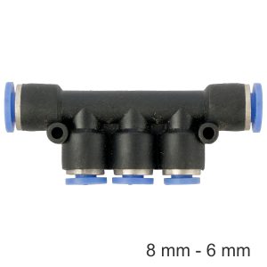 Aircraft Pu Hose Fitting Manifold 8Mm-6Mm