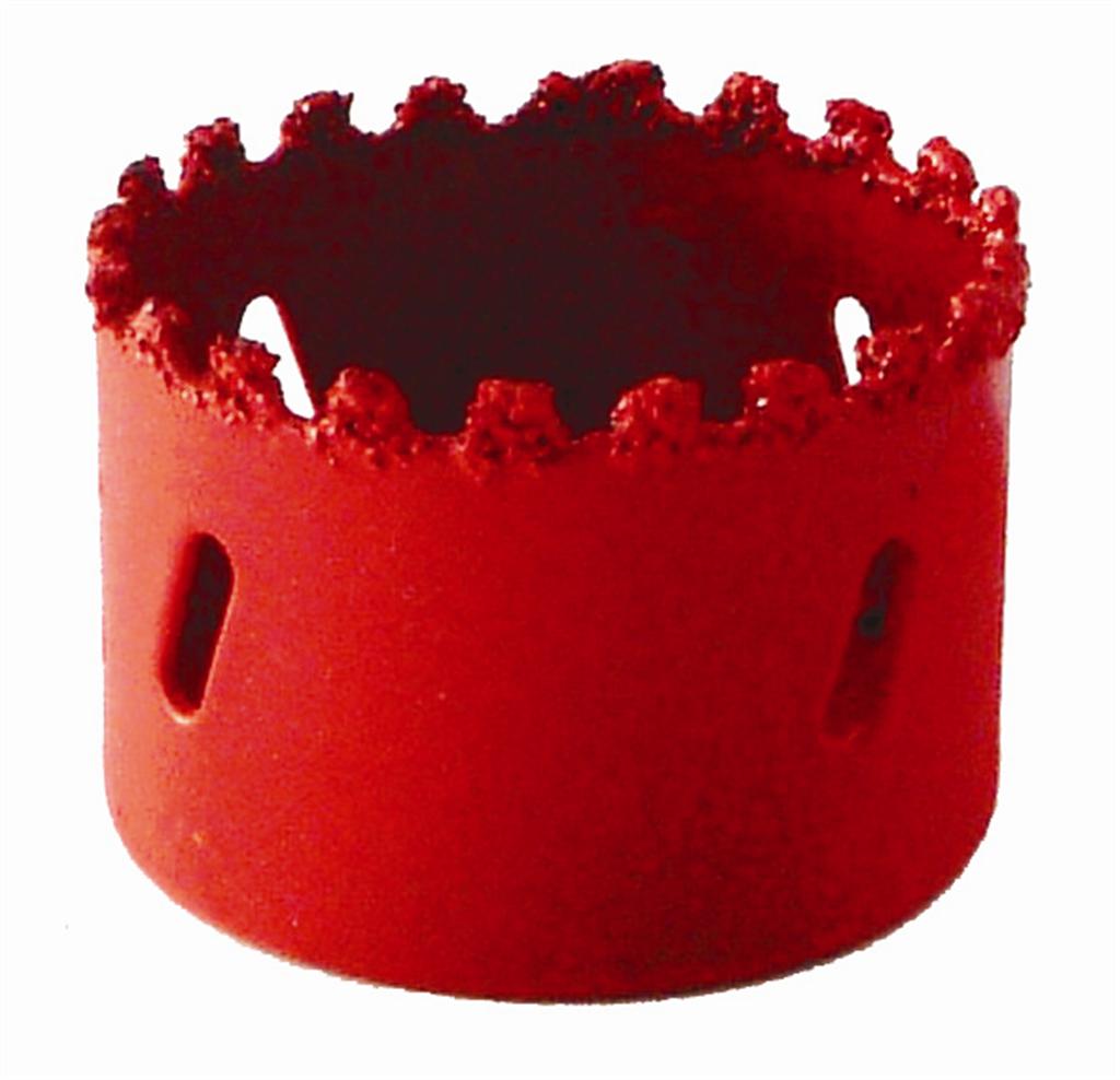 Tork Craft Hole Saw Carbide Grit 57Mm - Red