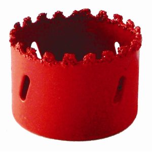 Tork Craft Hole Saw Carbide Grit 70Mm - Red