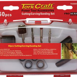 Tork Craft Cutting Carving Sanding Set 50 Pce Mini