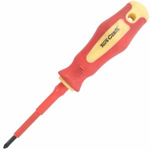 Tork Craft Screwdriver Insulated Phil.No.1 X 80Mm Vde