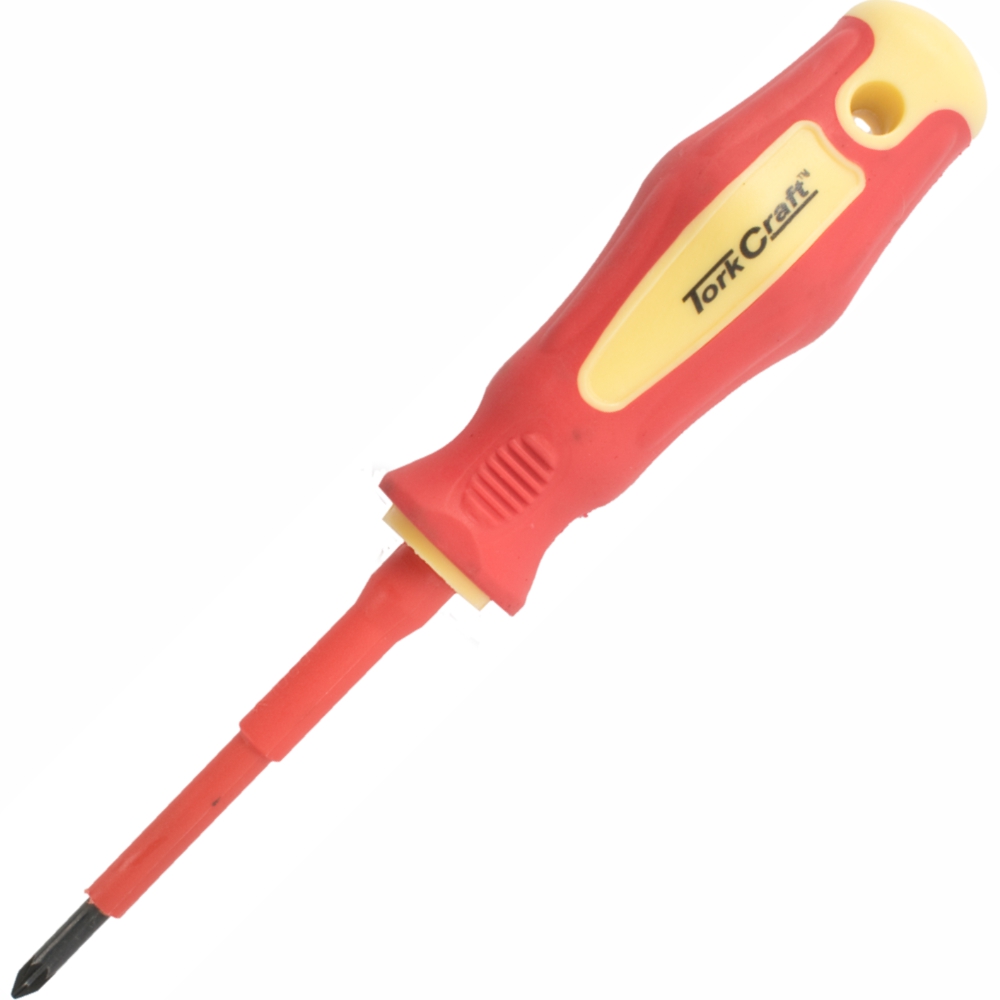 Tork Craft Screwdriver Insulated Pozi.No.1 X 80Mm Vde