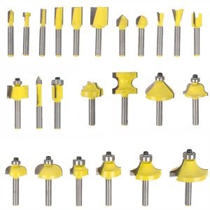 Tork Craft Router Bit Set 24Pc Alum.Case 1/4'