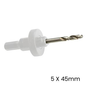 Tork Craft Arbor Drill Bit 5 X 45Mm For Hss Hole Saw