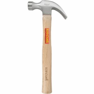 Tork Craft Hammer Claw 570G (20Oz) Wooden Handle 280Mm & Full Pol Head