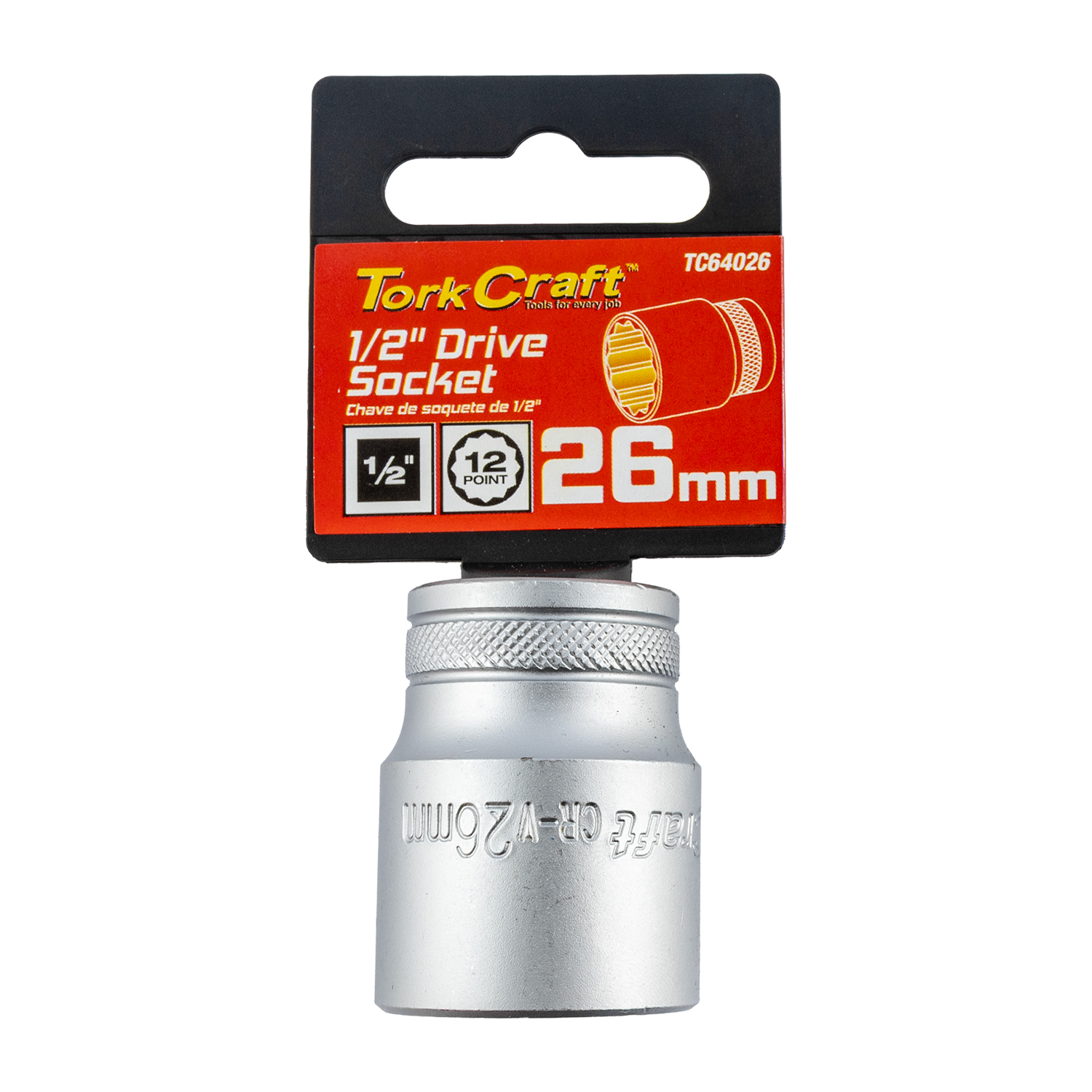 Tork Craft Socket 26Mm X 41.8Mm 1/2' Drive Crv 12 Point