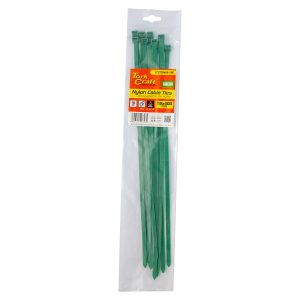 Tork Craft Nylon Cable Ties 7.6Mm X 400Mm Green 10Pc