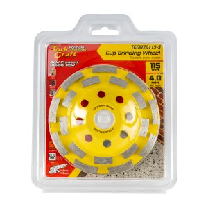 Tork Craft Dia. Cup Wheel 115Mm X 22.23Mm Dbl Row Cold Pressed Economy