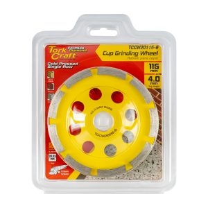 Tork Craft Dia. Cup Wheel 115Mm X 22.23Mm Single Row Cold Pressed Economy