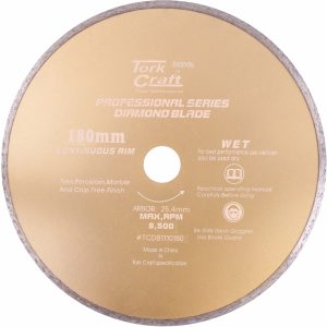 Tork Craft Diamond Blade 180Mm X 25.4 Continues Rim