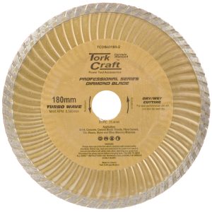 Tork Craft Diamond Blade 180X22.22Mm Turbo Wave