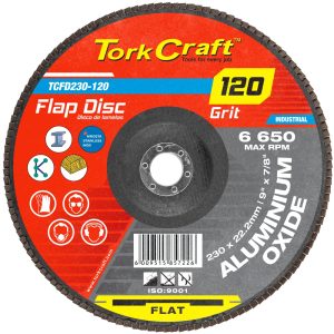 Tork Craft Flap Sanding Disc 230Mm 120Grit A/O
