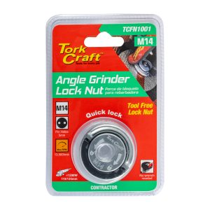 Tork Craft Flange Lock Nut M14 Tool Less Finger Tab Angle Grinder