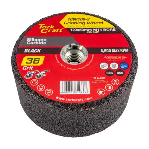 Tork Craft Grinding Wheel 100X50Mm M14 Bore - #36Cup - Angle Grinder