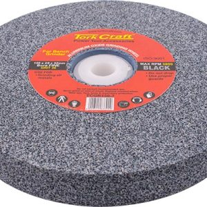 Tork Craft Grinding Wheel 150X20X32Mm Black Coarse 36Gr W/Bushes For Bench Grin