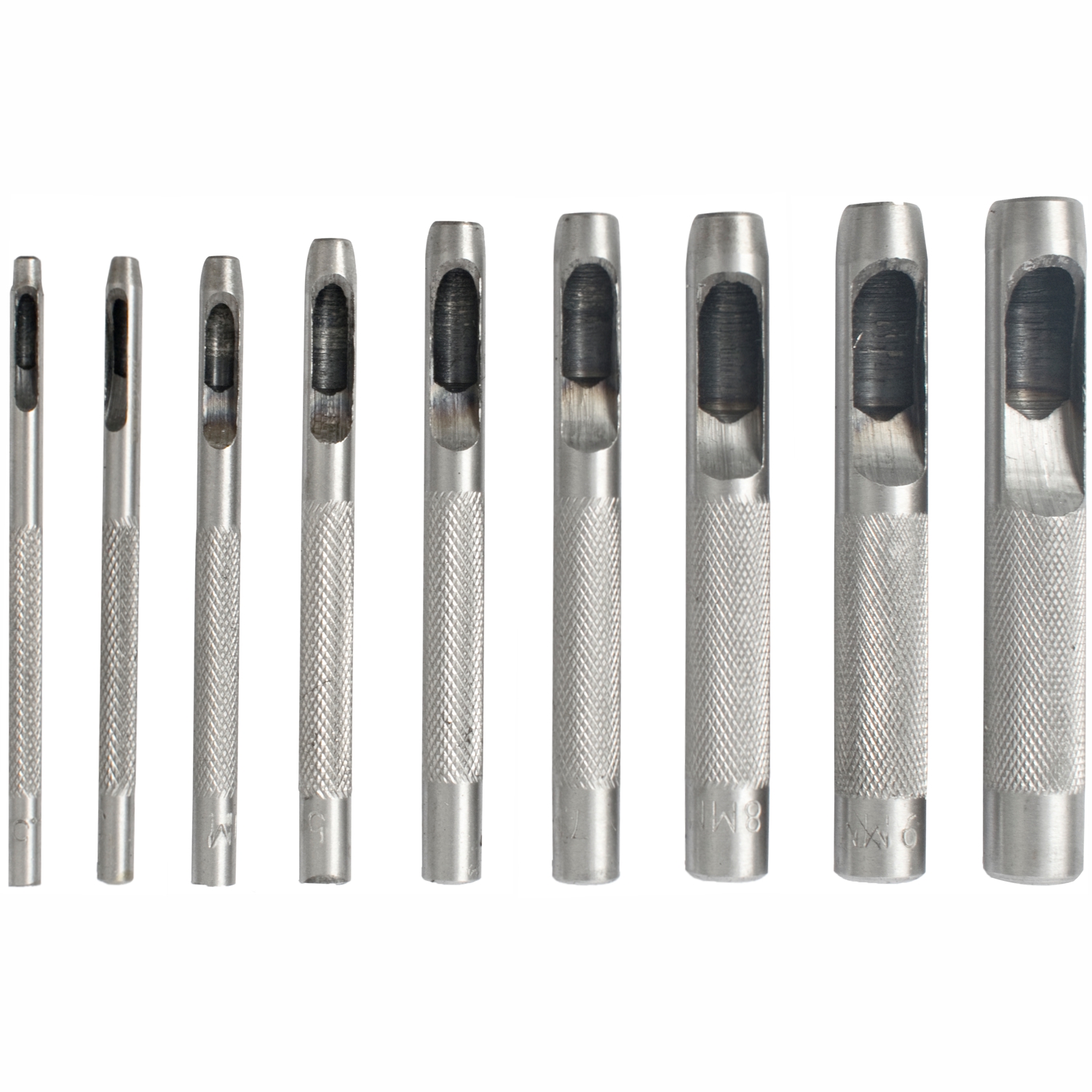 Tork Craft Hollow Punch Set 9Pc 2.5-10Mm Carb. Steel