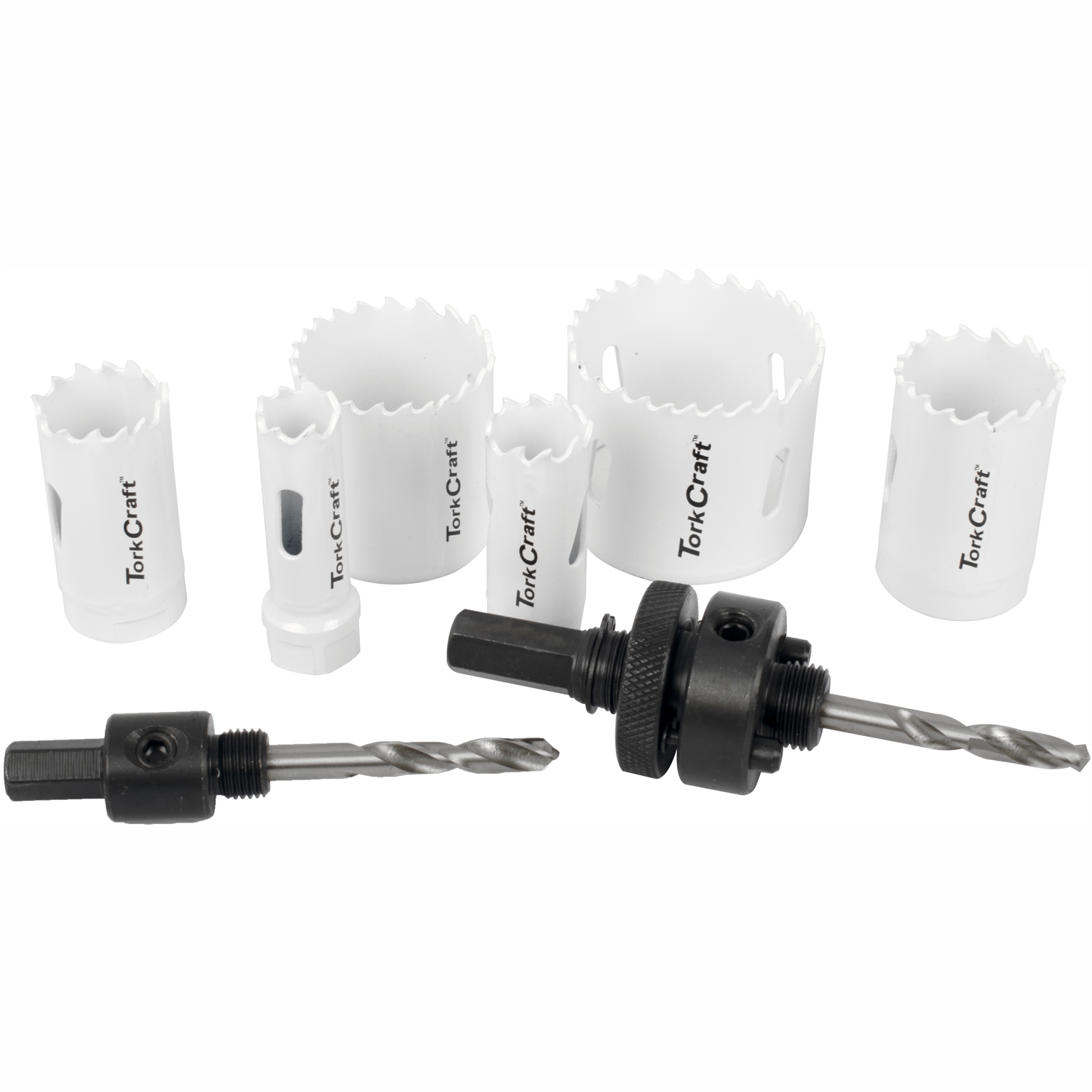 Tork Craft Holesaw Set 9Pc In Alum Case Bi-Metal 16 20 25 32 40 51Mm
