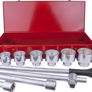 Tork Craft Socket Set 12Pc 1' Drive 6Pt 46 - 80Mm In Metal Case