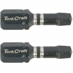 Tork Craft Impact Square Sq No.3 X 25Mm Ins Bit 2/Card Sq3