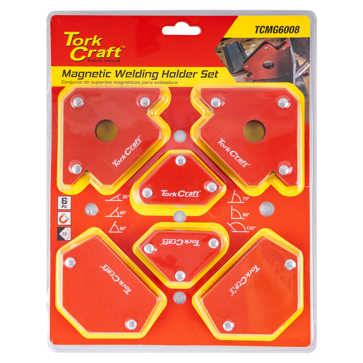 Tork Craft 6Pc Welding Magnetic Set