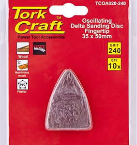 Tork Craft Oscillating Sandpaper A/O 35X50Mm 10Pc  Fingertip 240Grit