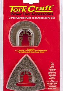 Tork Craft Quick Change Oscillating Carbide Grit Accessory Kit 2Pc