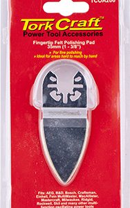 Tork Craft Quick Change Base & Arbor 35Mm Fingertip Felt Polishing Pad