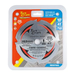 Tork Craft Pcd Saw Blade 165Mm X 4T X20/16Mm Fibre Cem. Mdf Chipboard