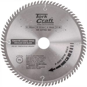 Tork Craft Blade Tct 230 X 80T 30/1/16 Tcg Positive Profesional Industrial