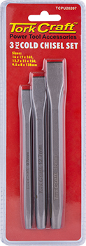 Tork Craft Cold Chisel 3Pc