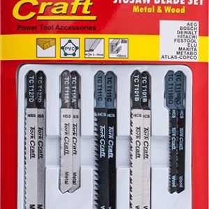 Tork Craft Jigsaw Blade Set 10 Pce For Metal & Wood T - Shank