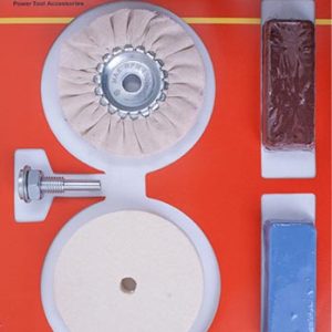 Tork Craft Polishing Buffing & Compound Kit 5Pce With Felt Buff For Drill
