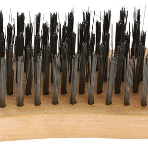 Tork Craft Wire Hand Block Brush Wood Handle Rectangular