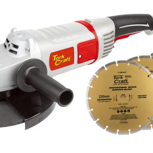 Tork Craft Angle Grinder Tcag0230 C/W Diamond Blade Seg Tcdb20230-3P