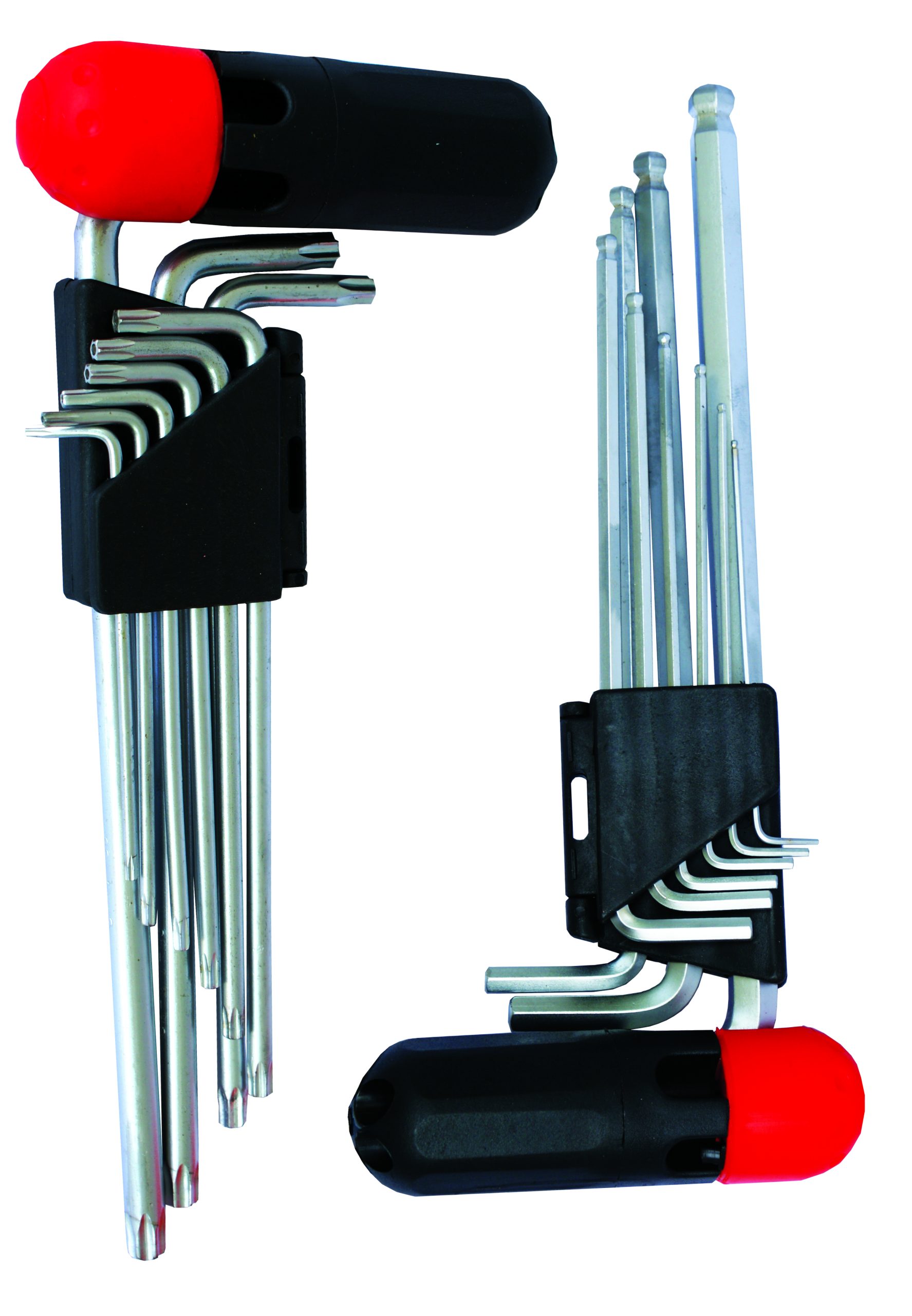 Tork Craft 9Pc Allen Key Set Interc. Handle Ball Point Nt2125 C/W Torx Nt2126