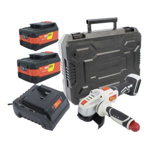 Tork Craft Angle Grinder 20V 115Mm C/W Std. Charg. & 2 X 4.0Ah Batteries