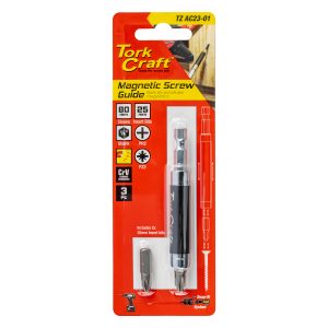 Tork Craft Screw Guide Magnetic 1/4'M X 1/4'F 80Mm Bit Extention