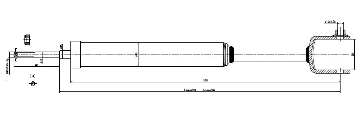 Alfa shock absorber-gas-rear L or R