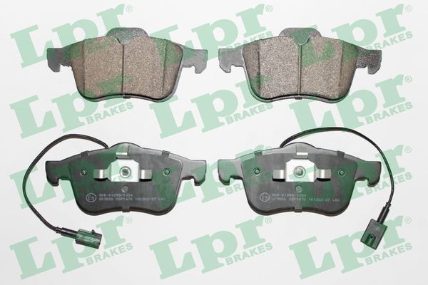 Alfa brake pad set F - with sensor 155.2/156.5x69/71.6 (-2008)