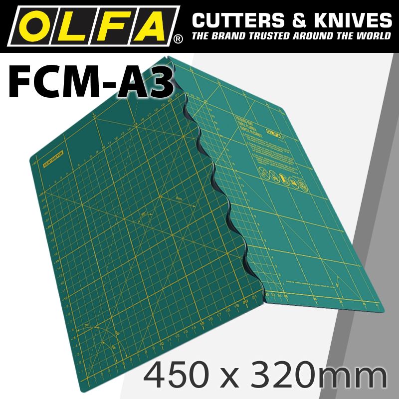 Olfa Folding Mat For Rotary Cutters 450X320X2.0Mm
