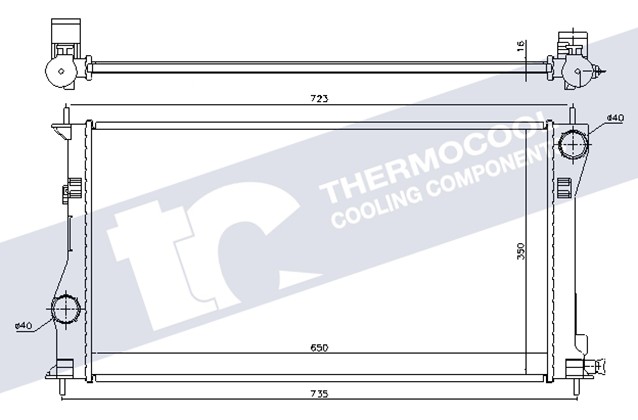 Subaru radiator-cooling-aluminium 650x348x22