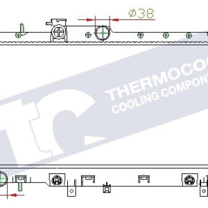 Subaru radiator-cooling-aluminium 688x340x16
