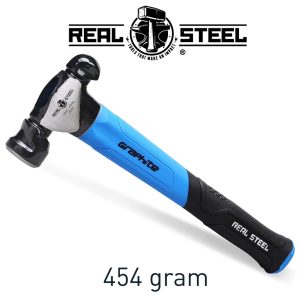 Real Steel Hammer Ball Pein 450G 16Oz Graph. Handle Real Steel
