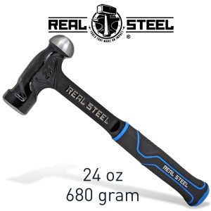 Real Steel Hammer Ball Pein 700G 24Oz Ultra Steel Handle Real Steel
